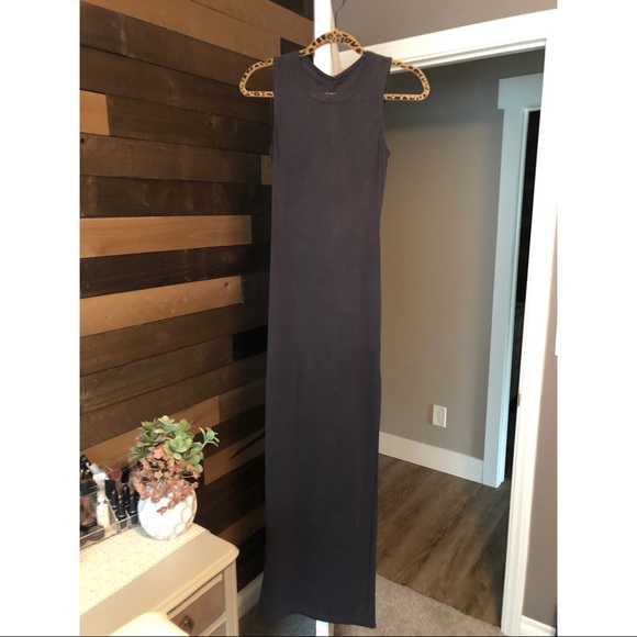 Lulu’s Fifth Avenue Charcoal Grey Maxi Dress - Picture 4 of 6